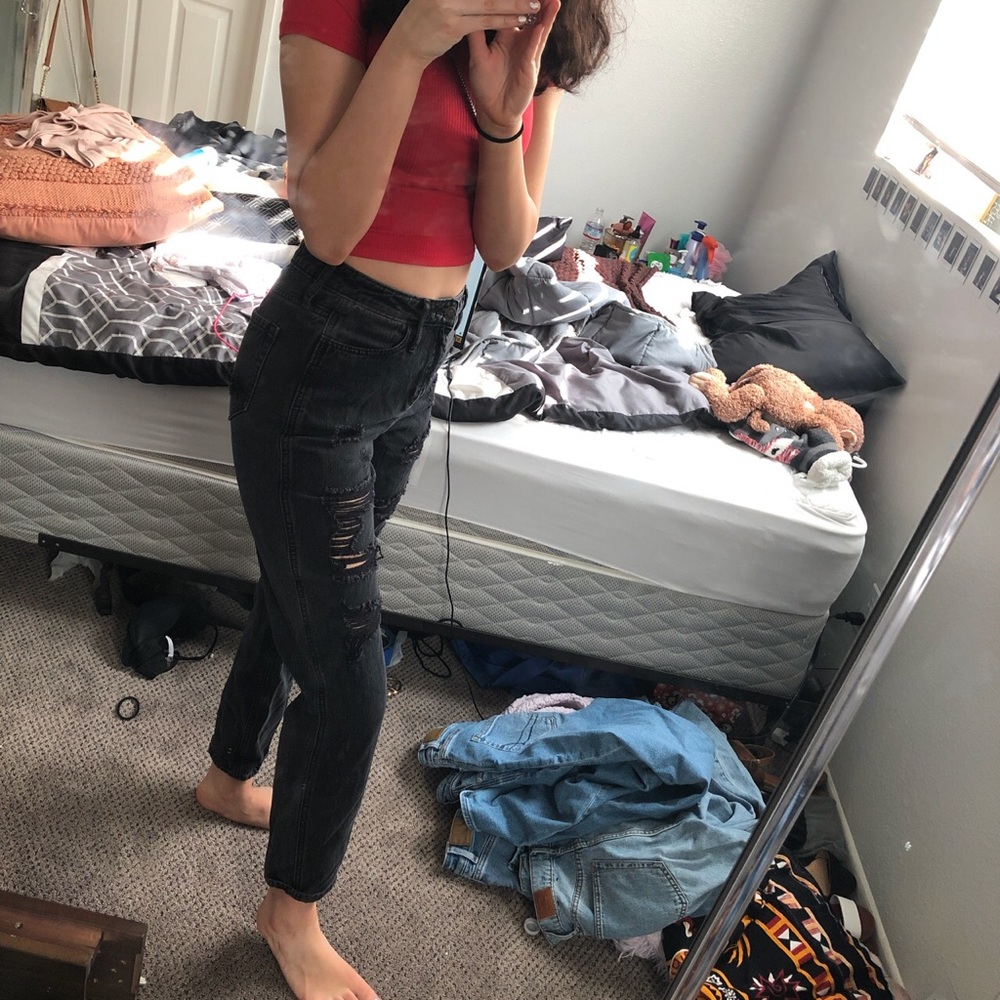 Black jeans from Hollister